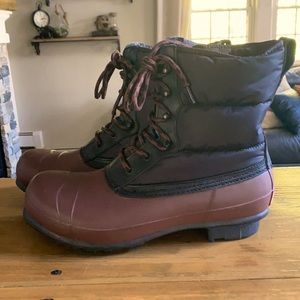 Hunter low quilted rain boots size 10